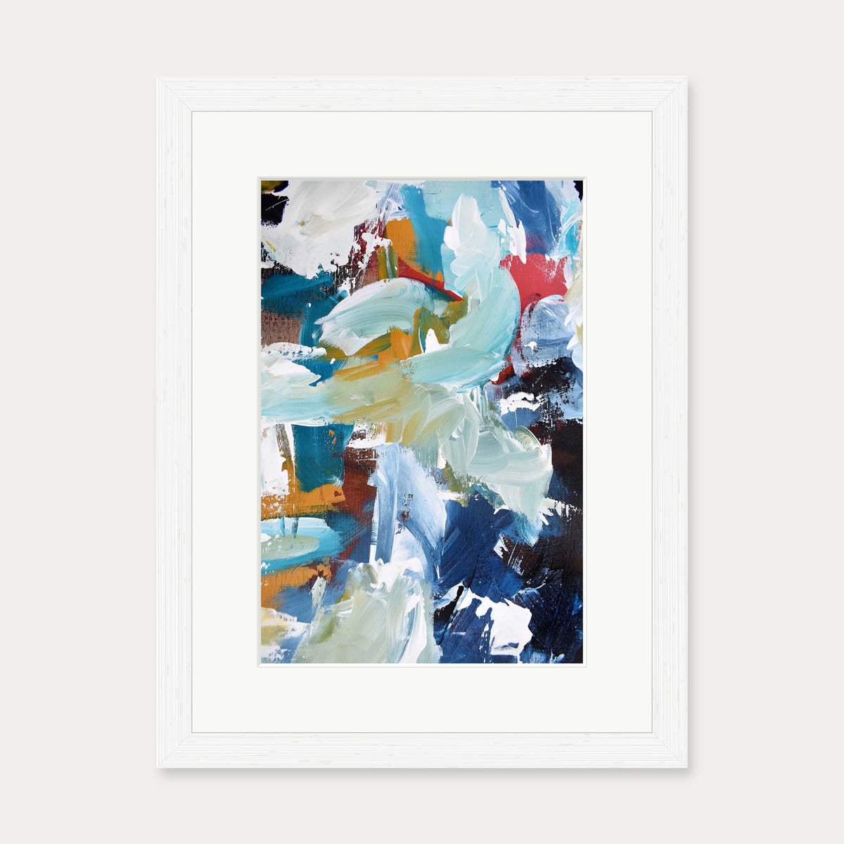 Abstract 302 Art Print — 30 x 40 cm — White Frame