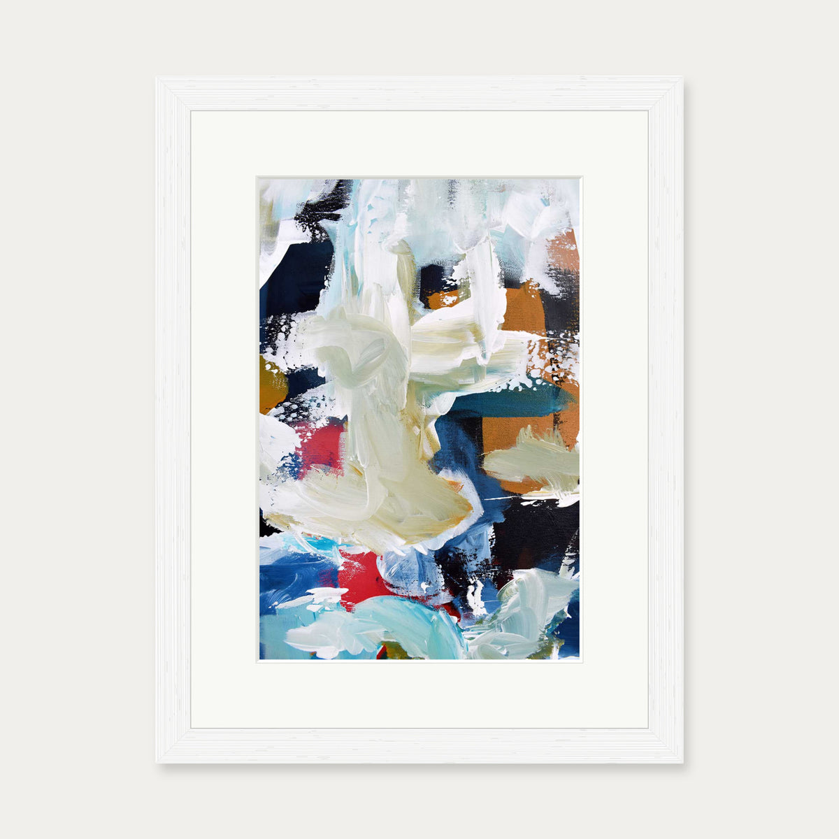 Abstract 303 Art Print — 30 x 40 cm — White Frame