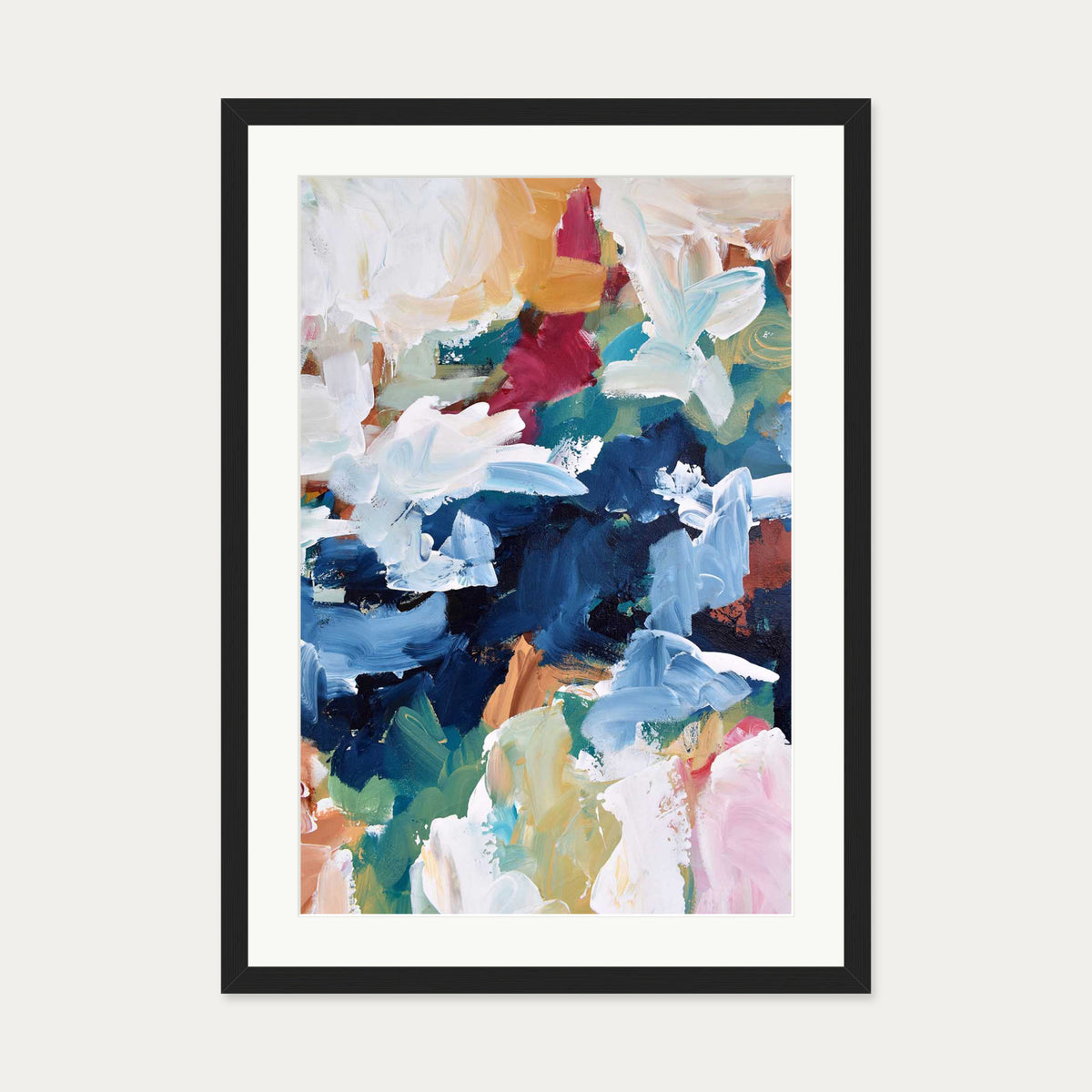 Abstract 311 Art Print — 50 x 70 cm — Black Frame