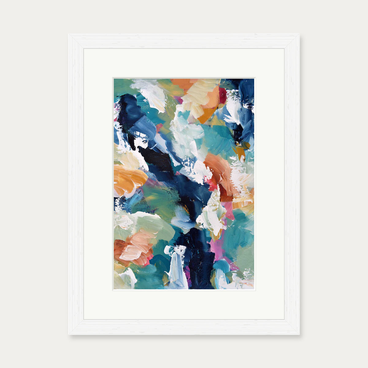 Abstract 313 Art Print — 30 x 40 cm — White Frame