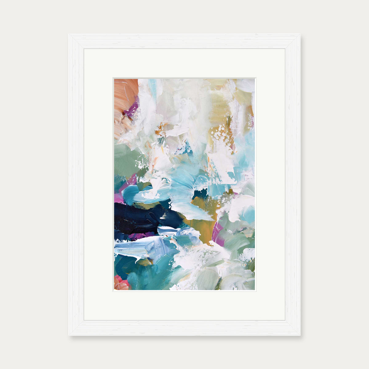 Abstract 314 Art Print — 30 x 40 cm — White Frame