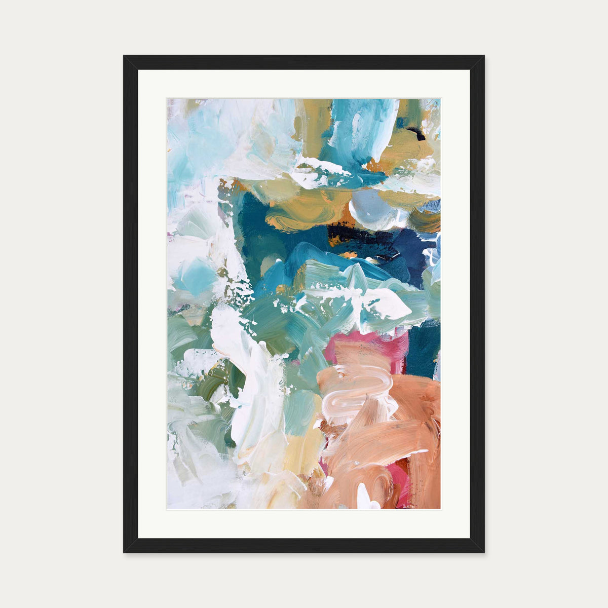 Abstract 315 Art Print — 50 x 70 cm — Black Frame
