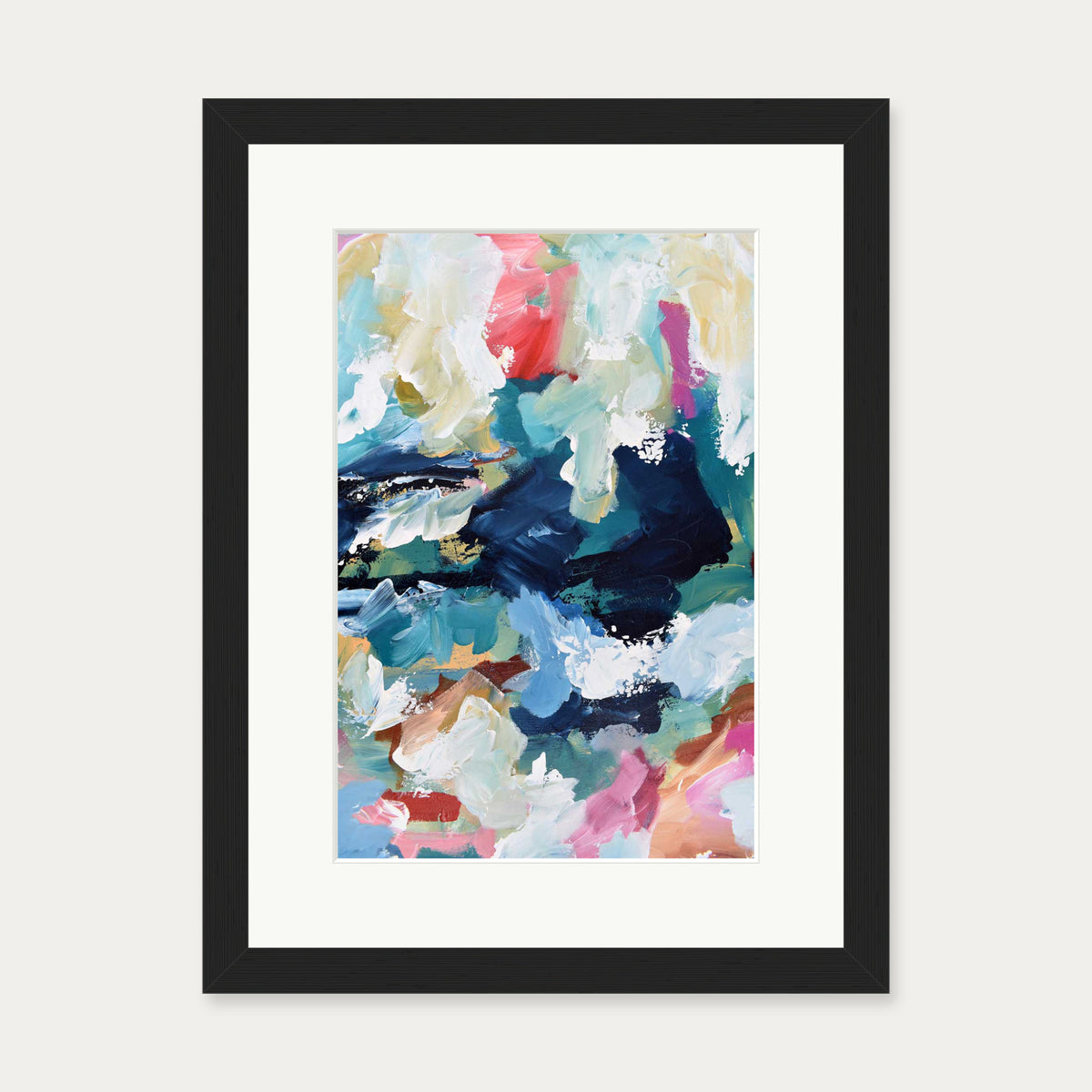 Abstract 317 Art Print — 30 x 40 cm — Black Frame