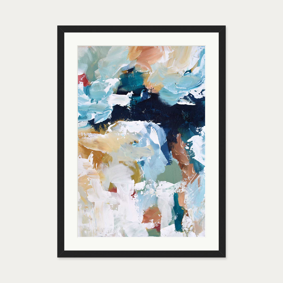 Abstract 323 Art Print — 50 x 70 cm — Black Frame