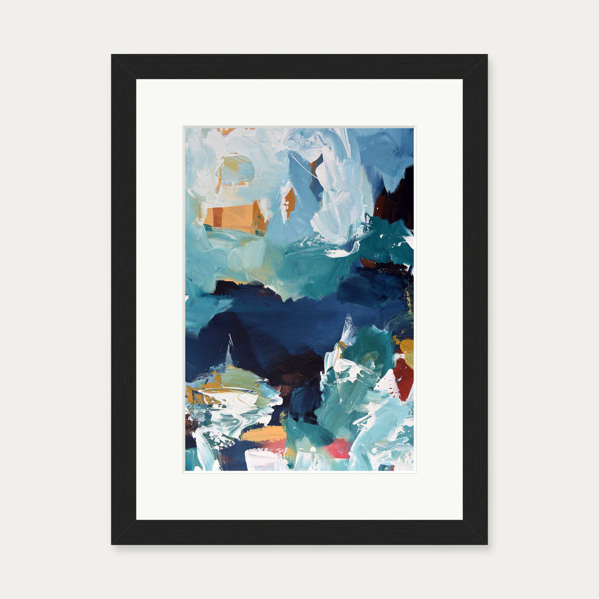 Abstract 331 Art Print — 30 x 40 cm — Black Frame