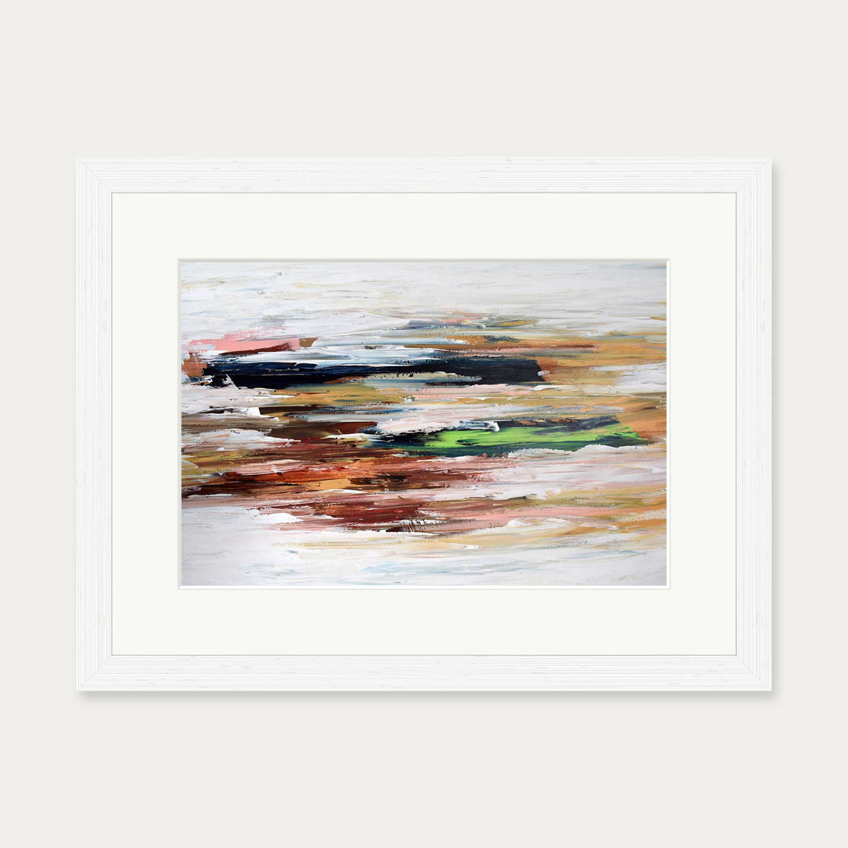 Abstract 333 Art Print — 30 x 40 cm — White Frame