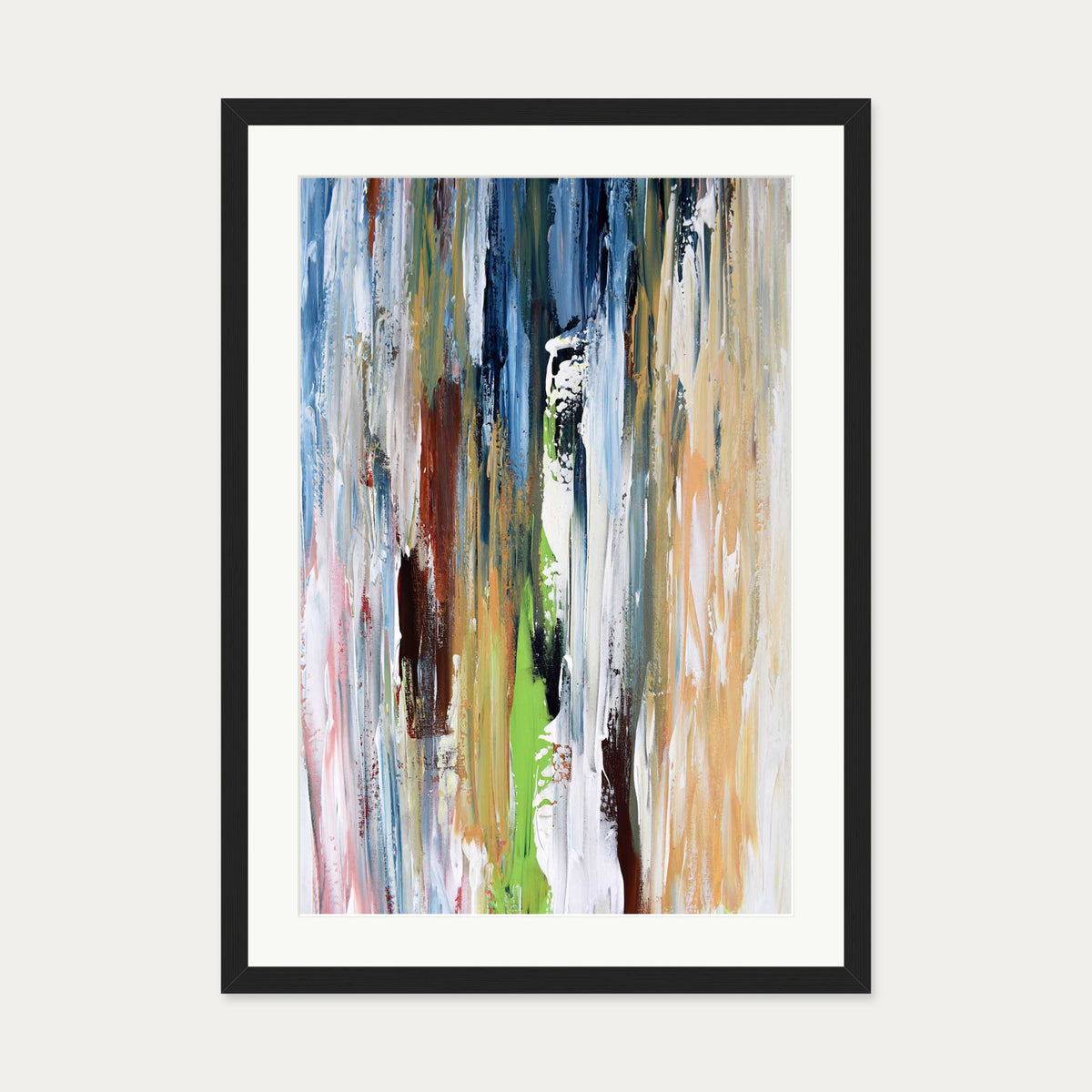 Abstract 335 Art Print — 50 x 70 cm — Black Frame