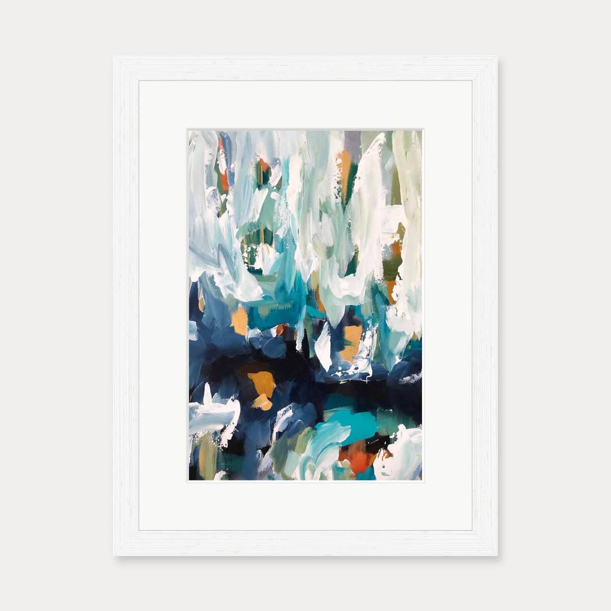 Abstract 339 Art Print — 30 x 40 cm — White Frame