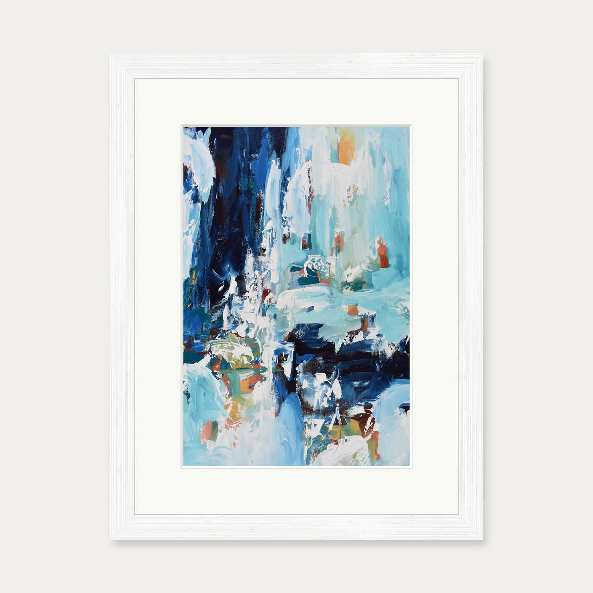Abstract 385 Art Print — 30 x 40 cm — White Frame