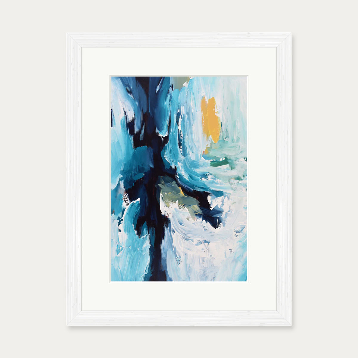 Abstract 389 Art Print — 30 x 40 cm — White Frame