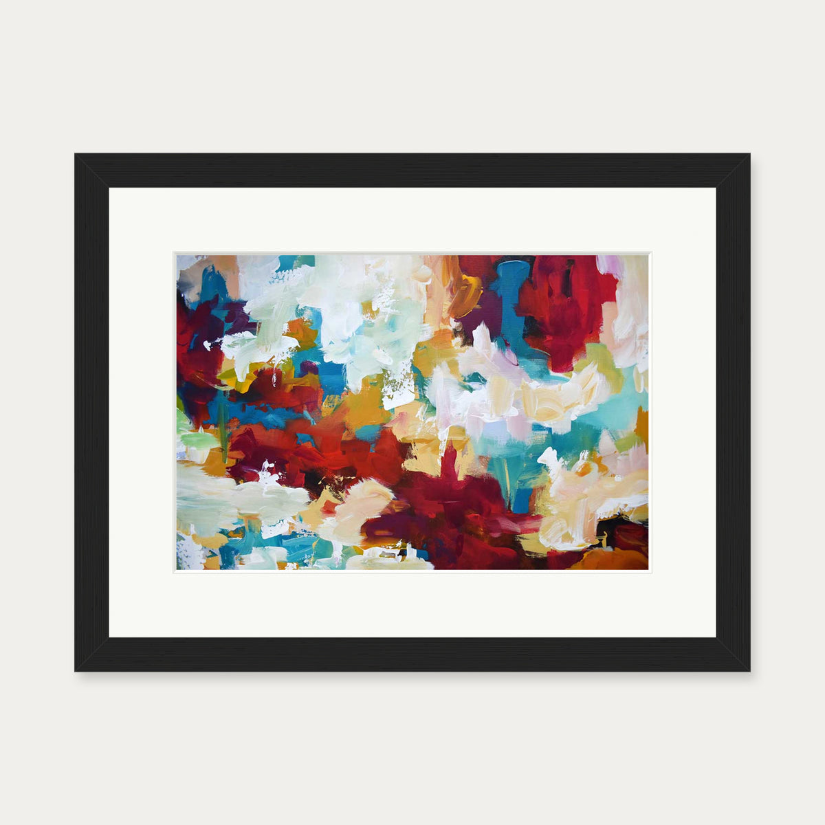 Abstract 417 Art Print — 30 x 40 cm — Black Frame