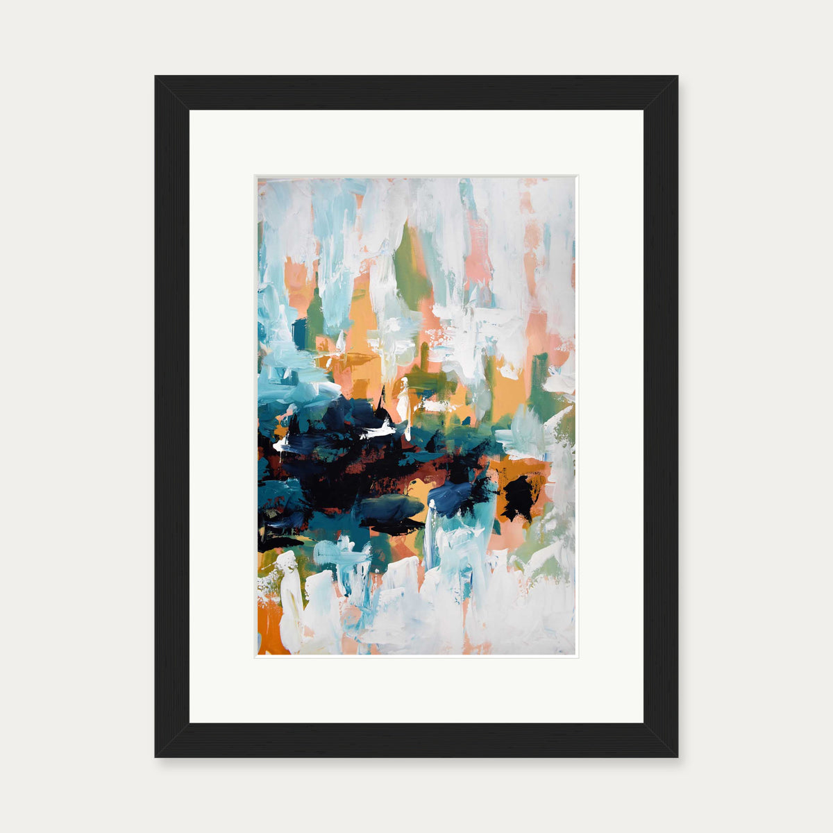 Abstract 422 Art Print — 30 x 40 cm — Black Frame