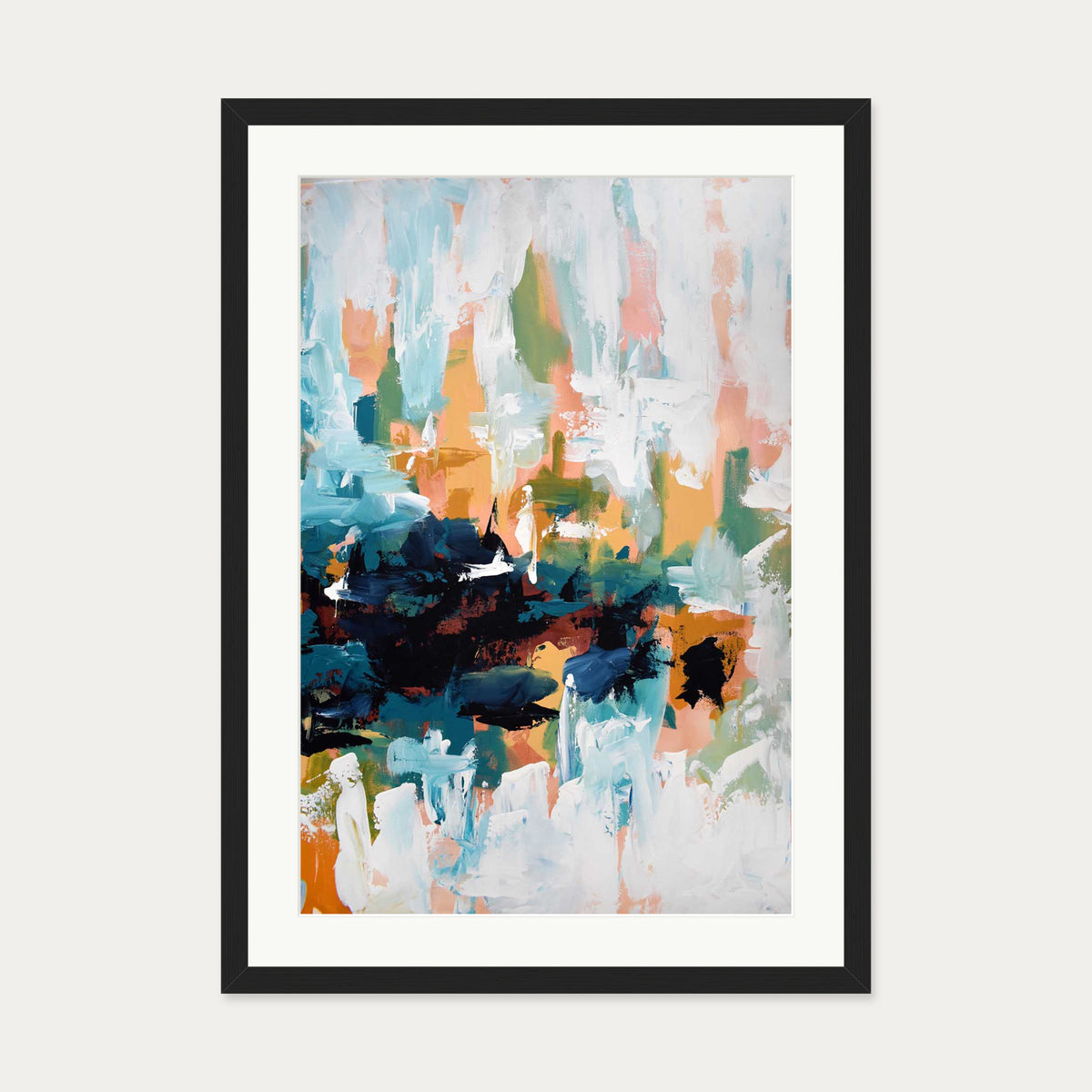 Abstract 422 Art Print — 50 x 70 cm — Black Frame