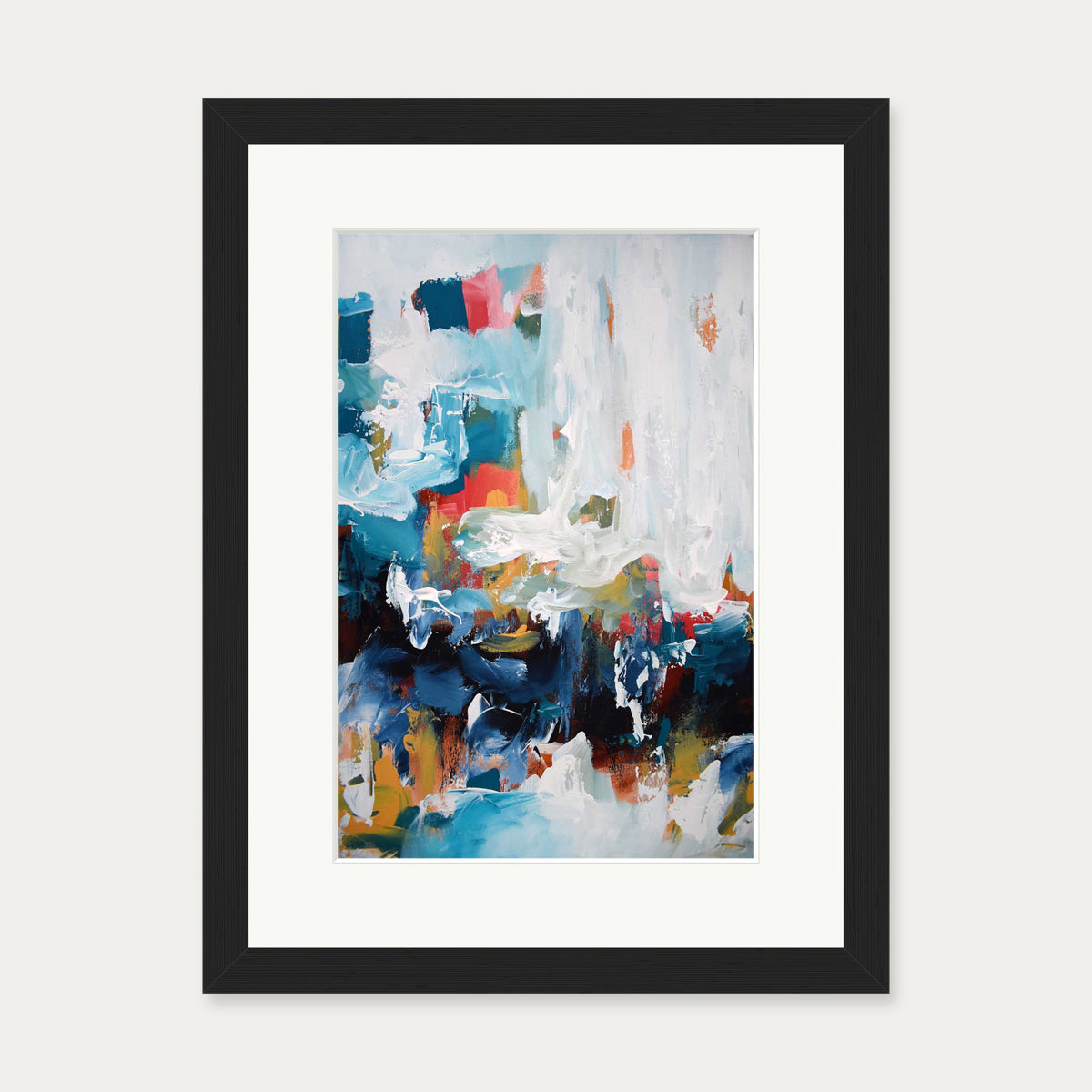 Abstract 425 Art Print — 30 x 40 cm — Black Frame