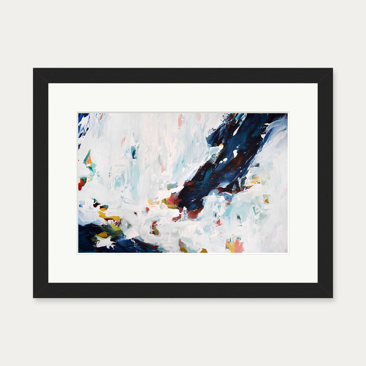 Abstract 428 Art Print — 30 x 40 cm — Black Frame