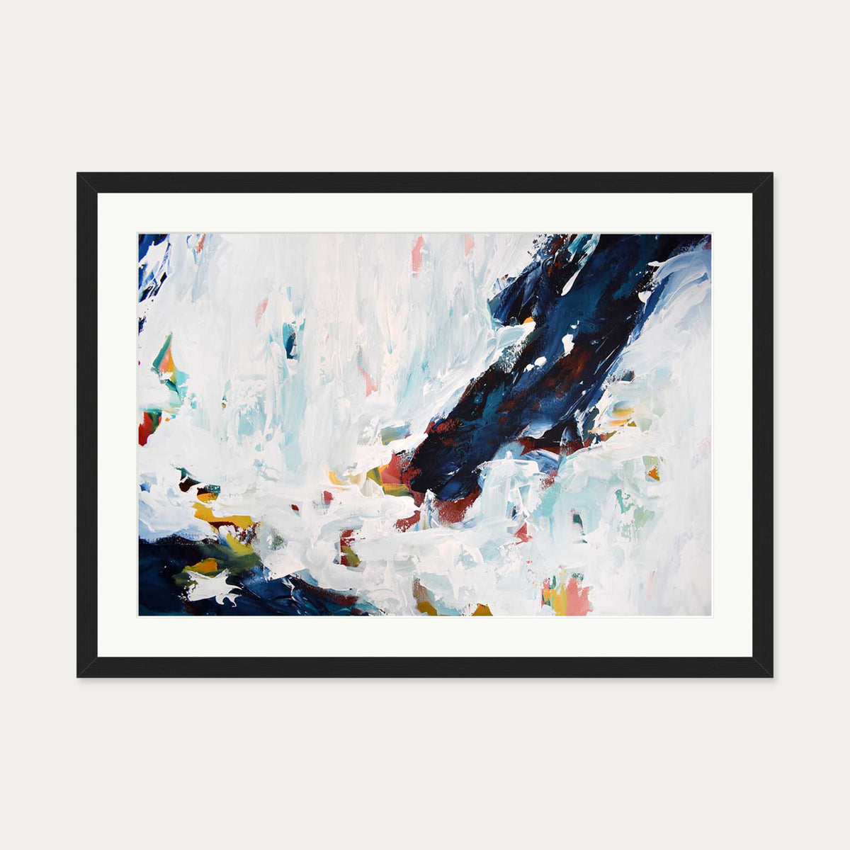 Abstract 428 Art Print — 50 x 70 cm — Black Frame