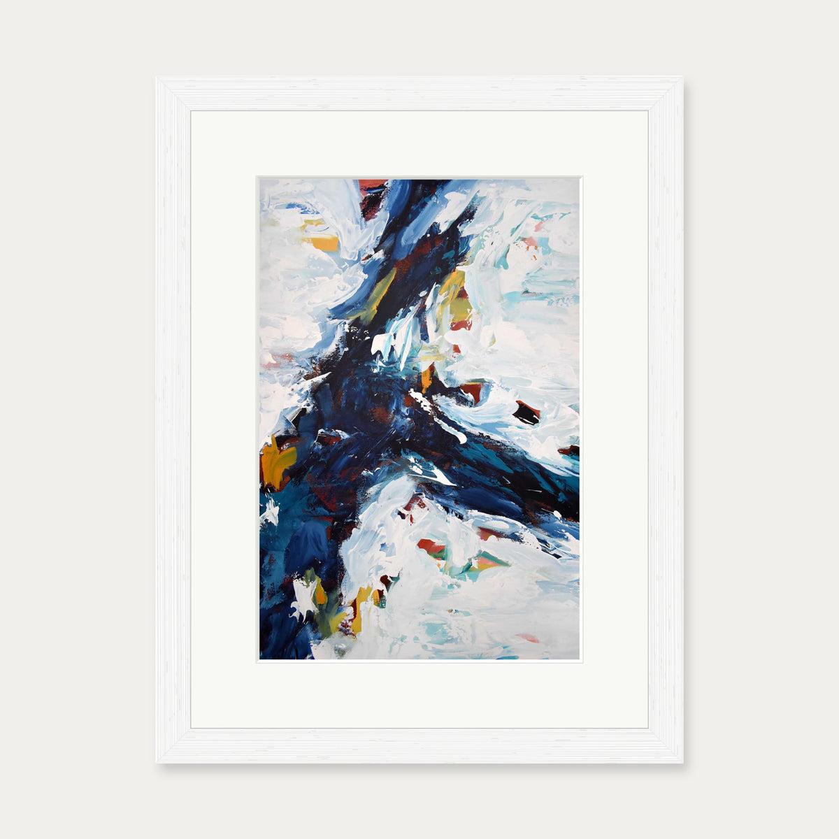 Abstract 429 Art Print — 30 x 40 cm — White Frame