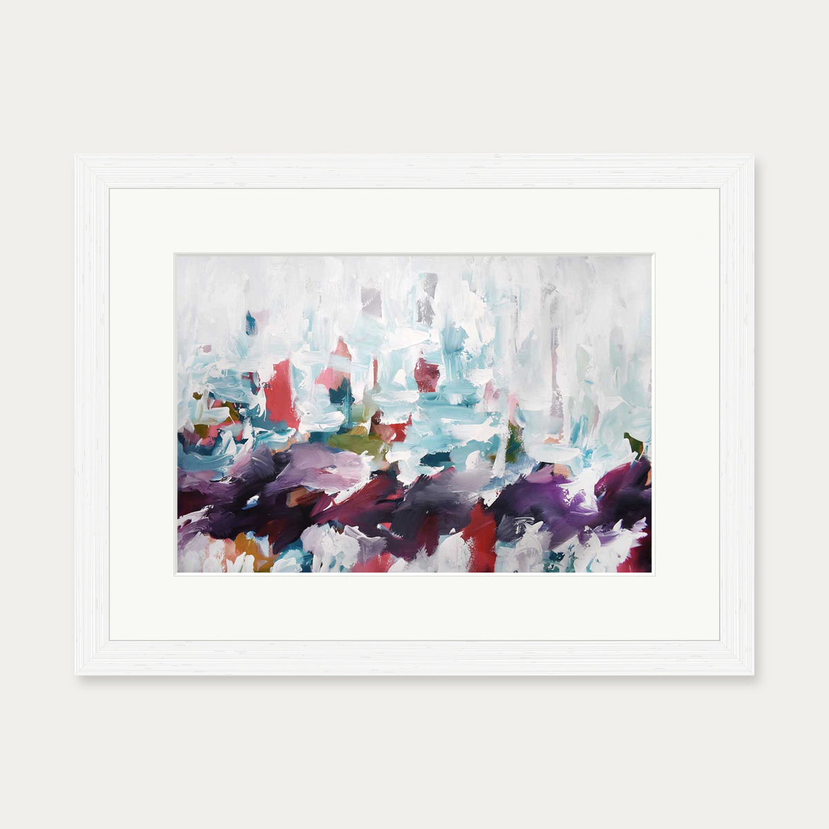 Abstract 438 Art Print — 30 x 40 cm — White Frame