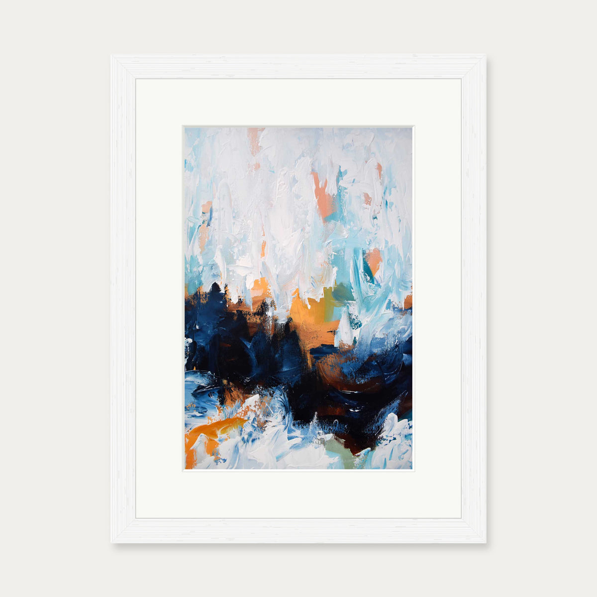 Abstract 453 Art Print — 30 x 40 cm — White Frame