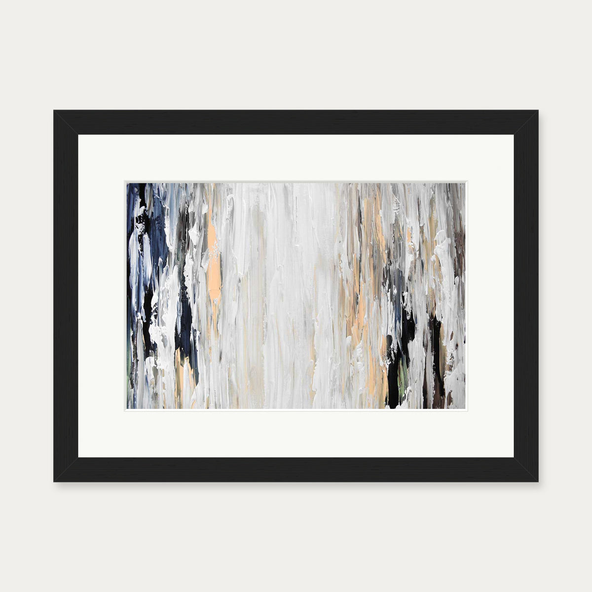Abstract 455 Art Print — 30 x 40 cm — Black Frame