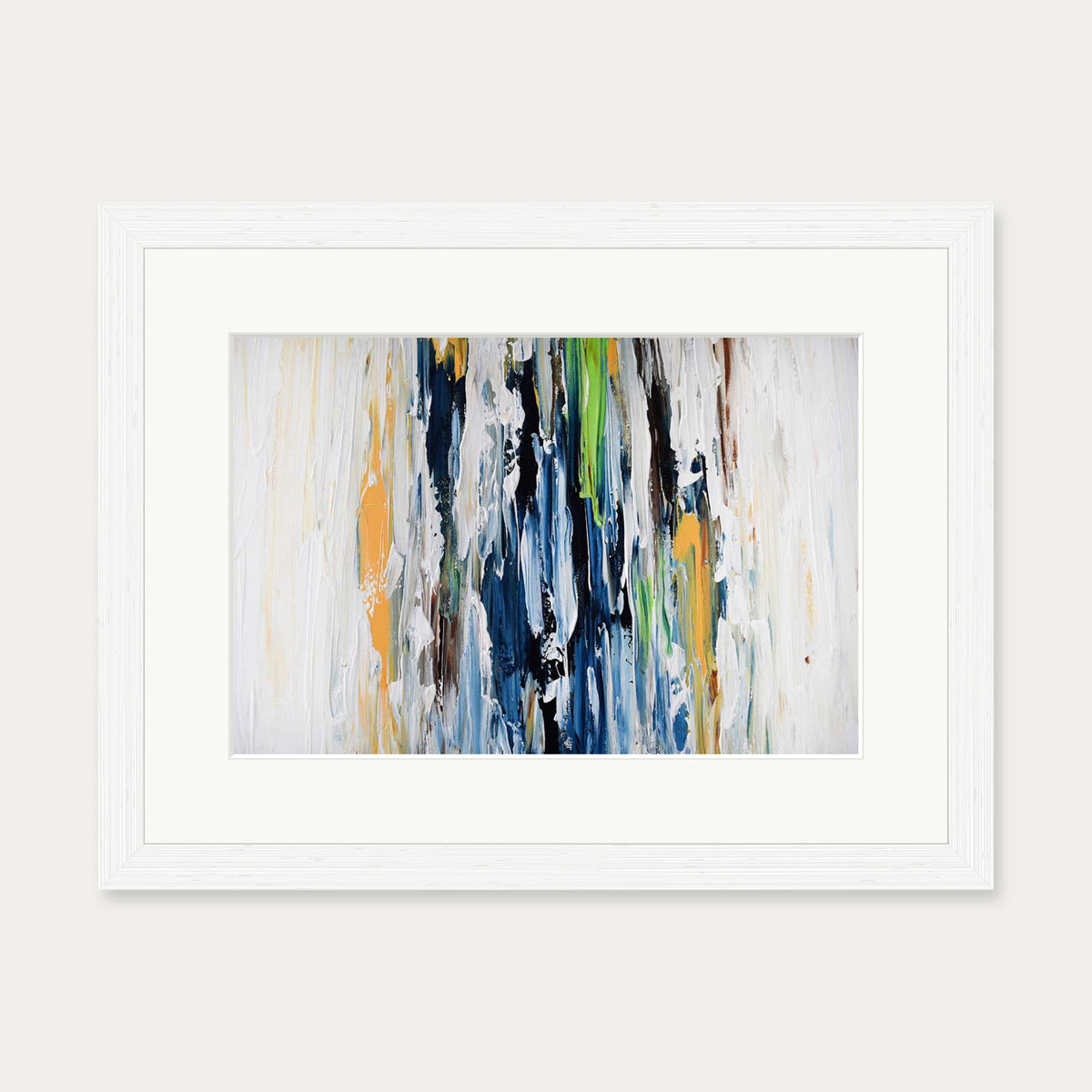 Abstract 456 Art Print — 30 x 40 cm — White Frame