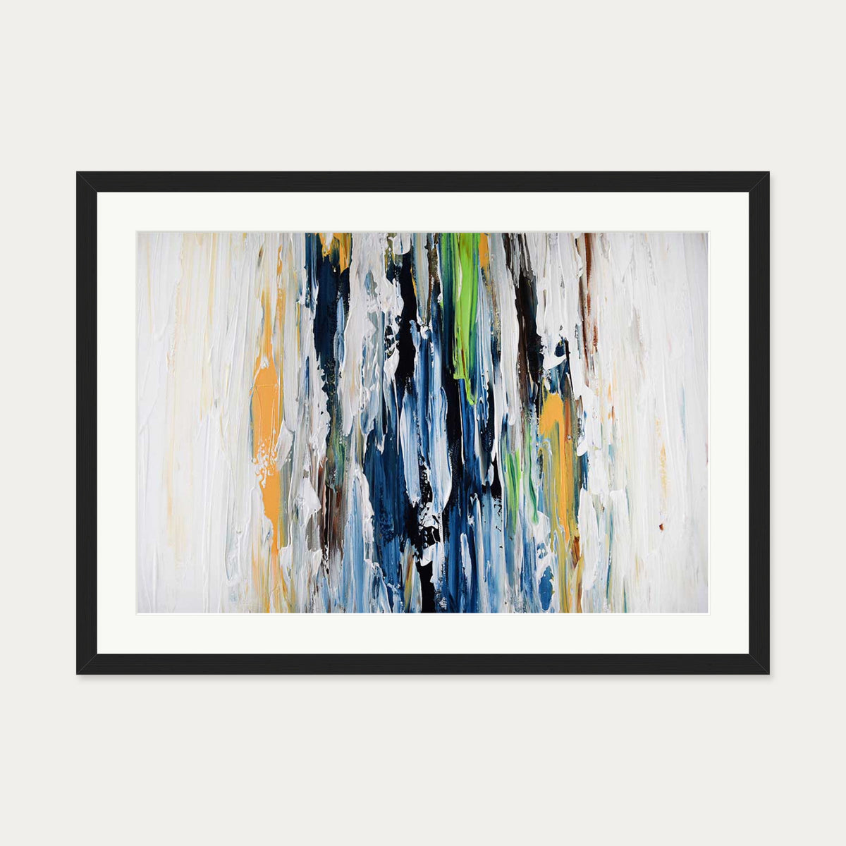 Abstract 456 Art Print — 50 x 70 cm — Black Frame