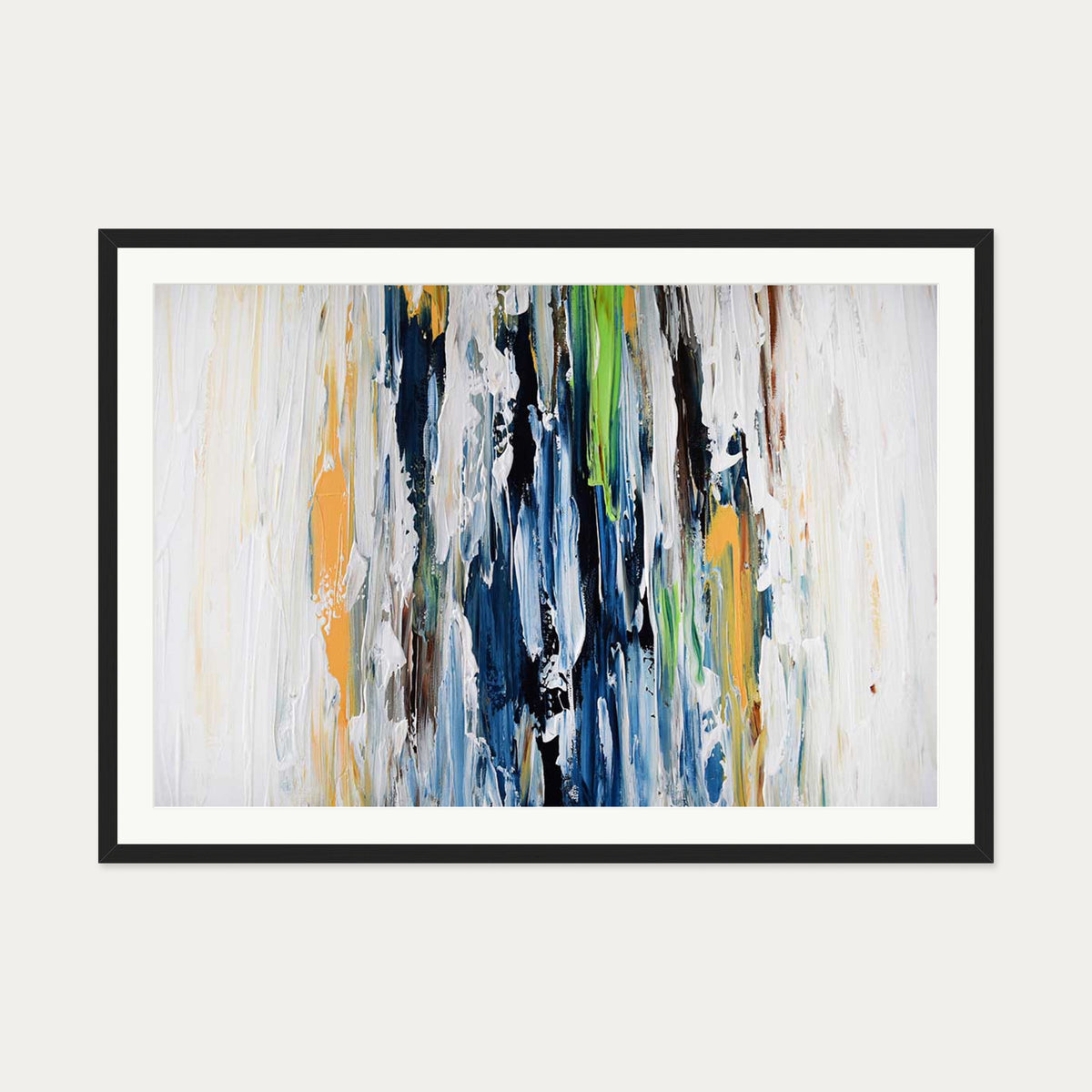 Abstract 456 Art Print — 70 x 100 cm — Black Frame