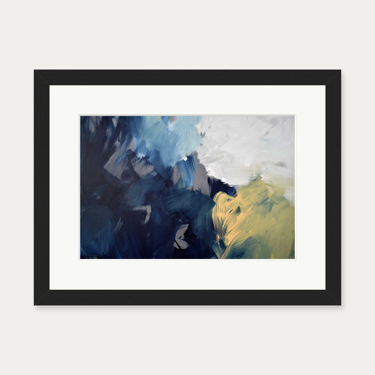 Abstract 461 Art Print — 30 x 40 cm — Black Frame