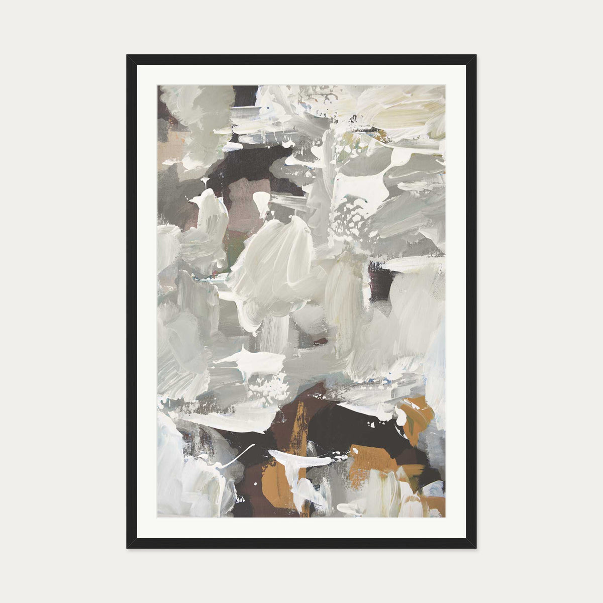 Abstract 471 Art Print — 70 x 100 cm — Black Frame