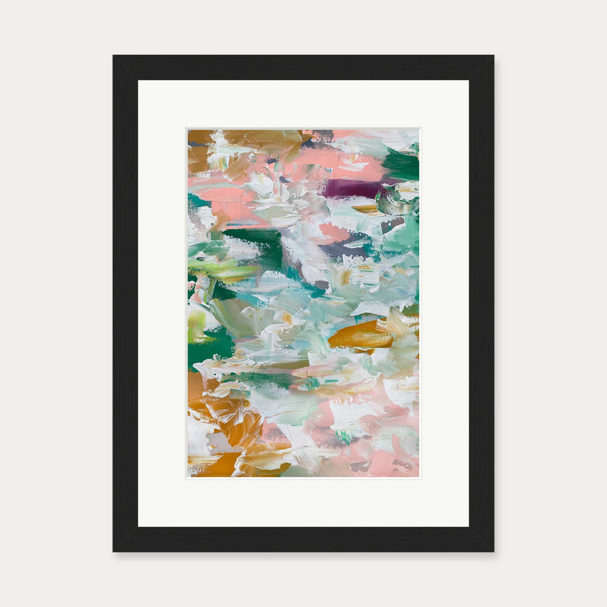 Abstract 485 Art Print — 30 x 40 cm — Black Frame