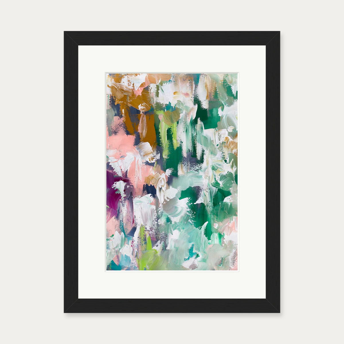 Abstract 486 Art Print — 30 x 40 cm — Black Frame