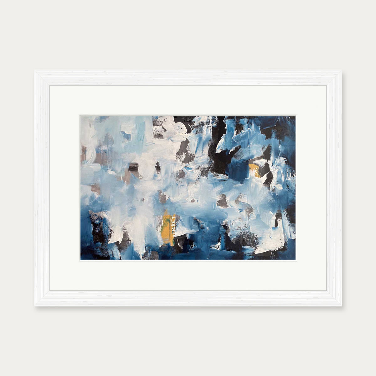 Abstract 492 Art Print — 30 x 40 cm — White Frame