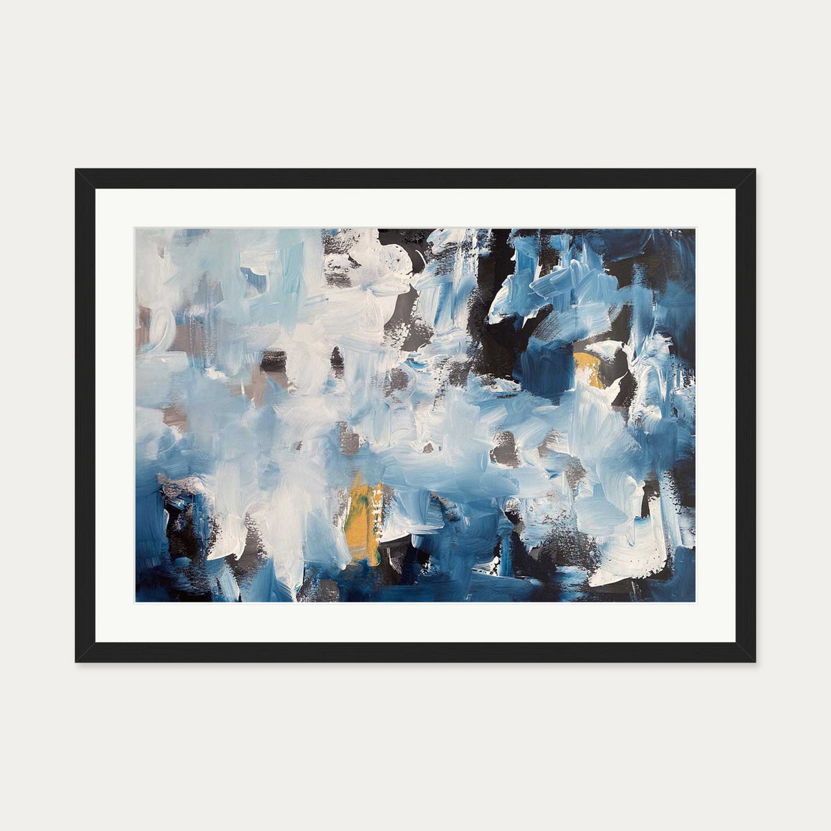Abstract 492 Art Print — 50 x 70 cm — Black Frame