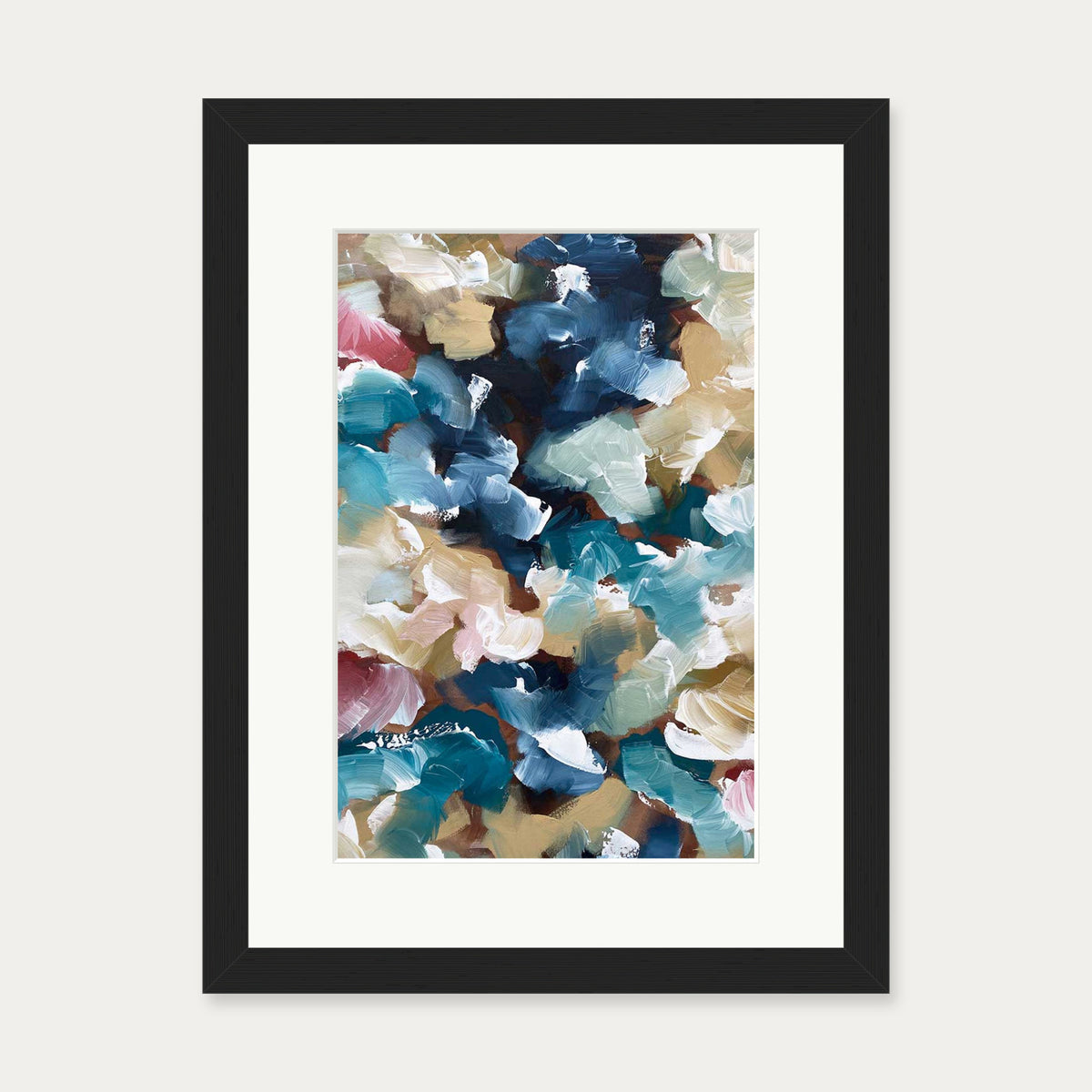 Abstract 500 Art Print — 30 x 40 cm — Black Frame