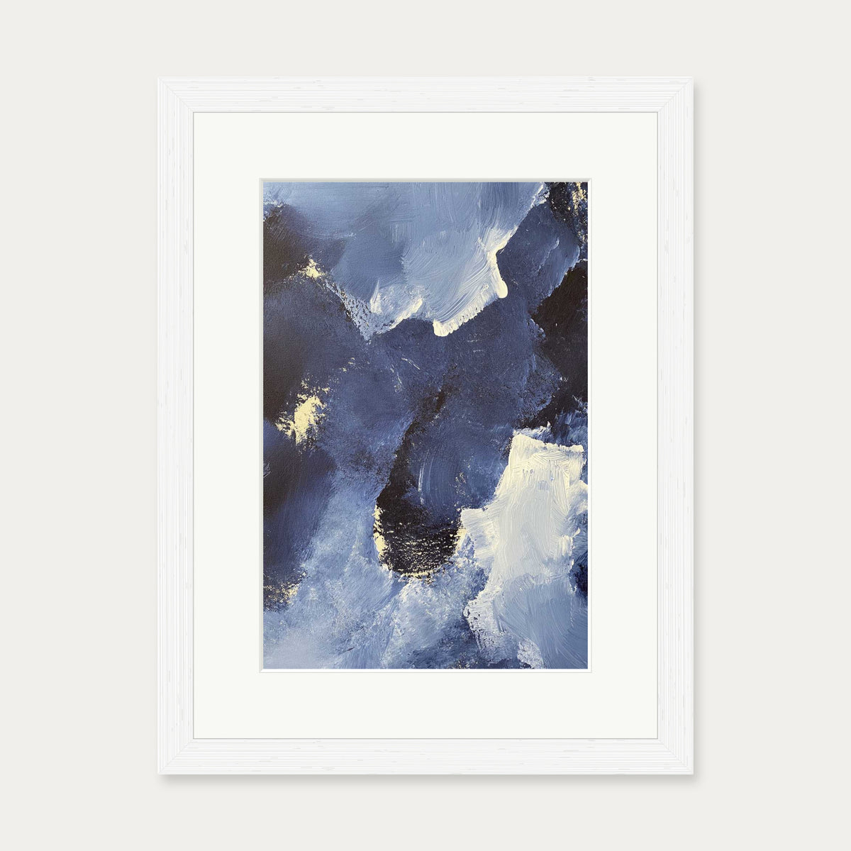 Abstract 504 Art Print — 30 x 40 cm — White Frame