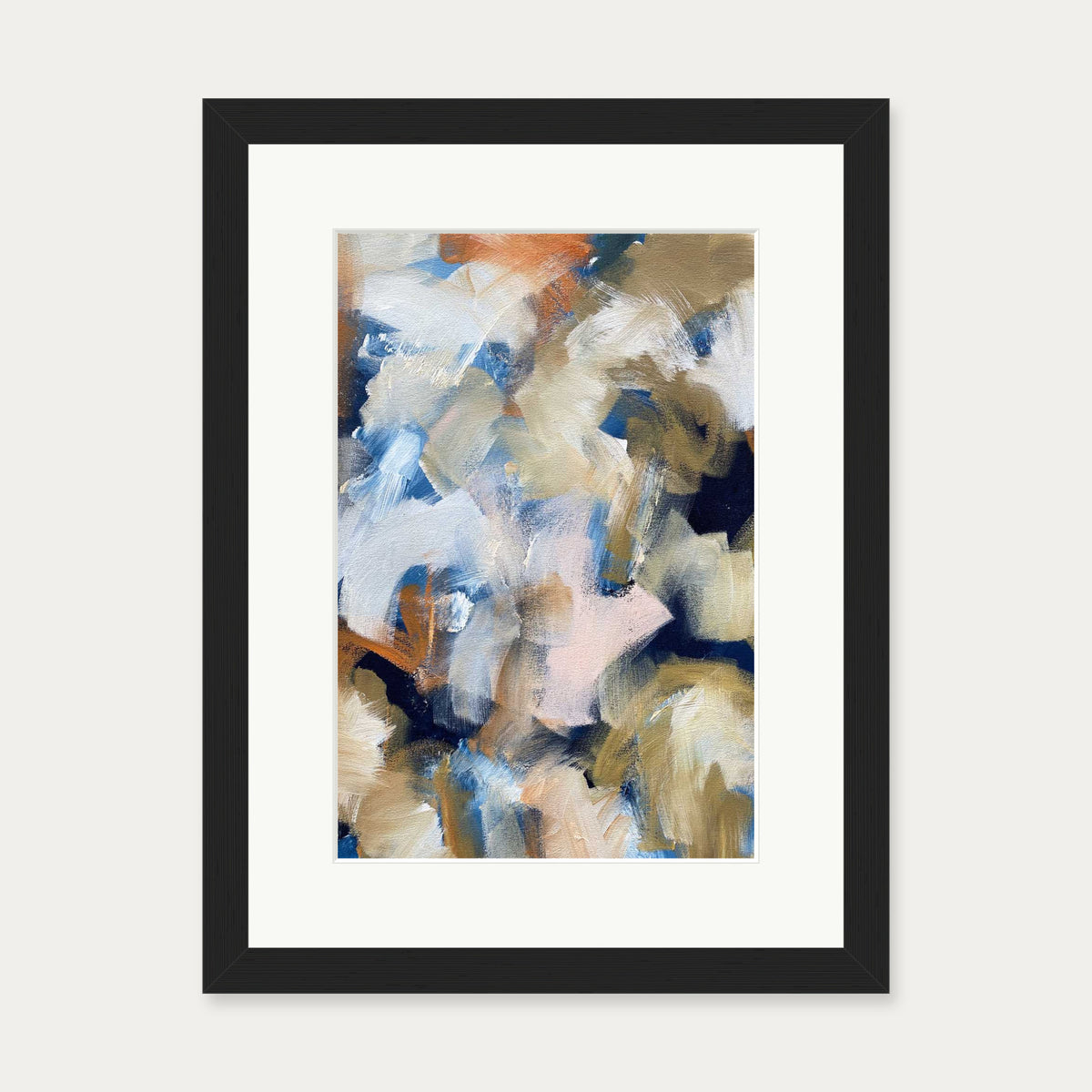 Abstract 506 Art Print — 30 x 40 cm — Black Frame