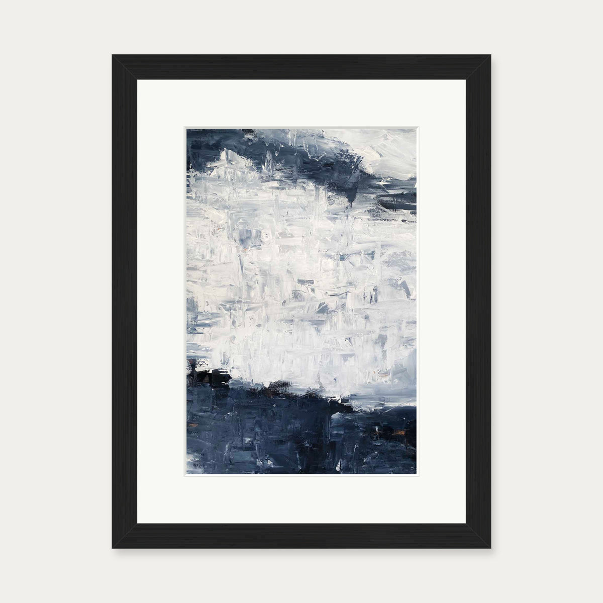 Abstract 507 Art Print — 30 x 40 cm — Black Frame