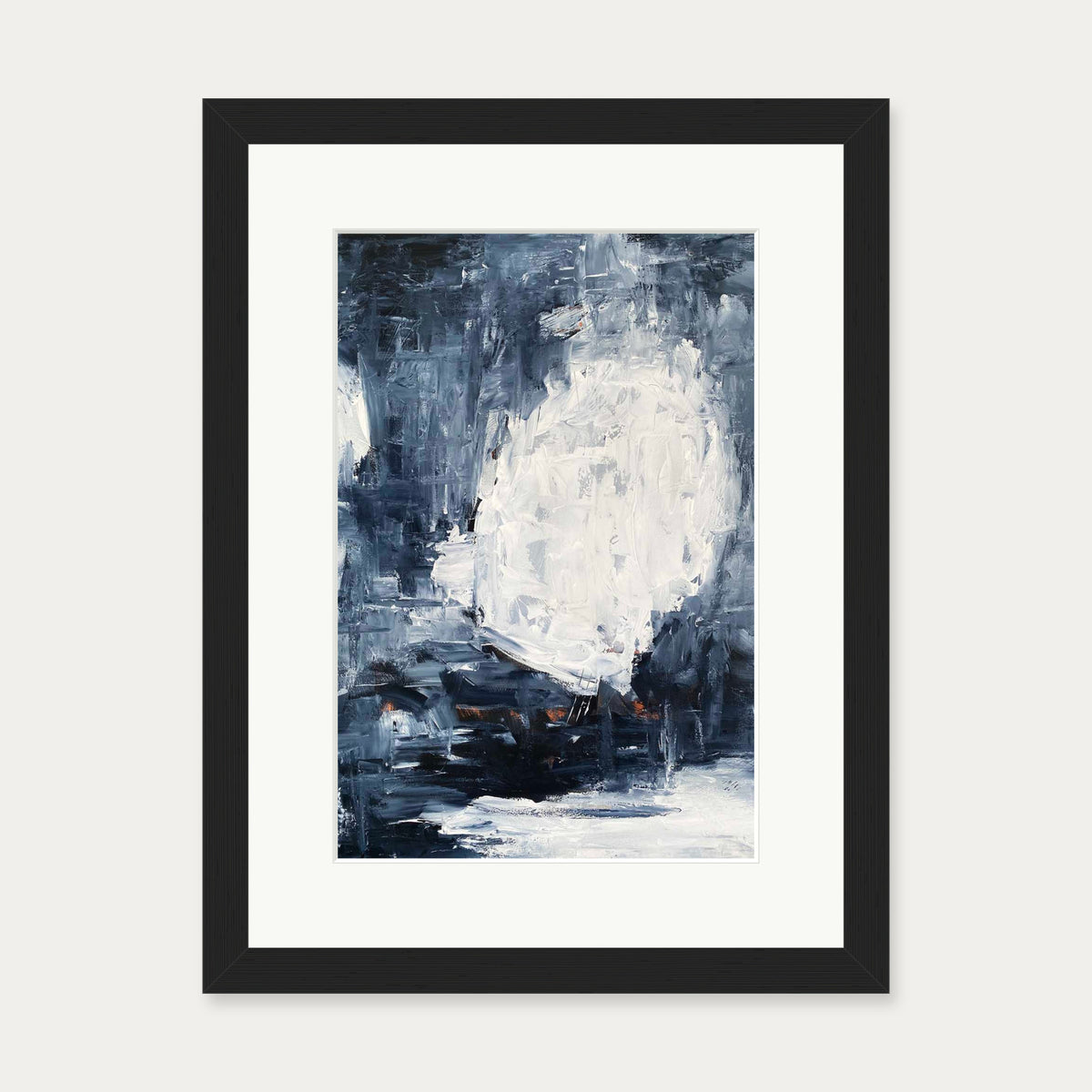 Abstract 510 Art Print — 30 x 40 cm — Black Frame