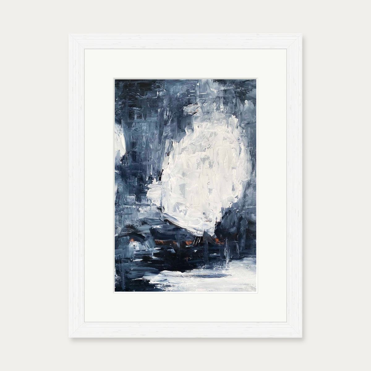 Abstract 510 Art Print — 30 x 40 cm — White Frame