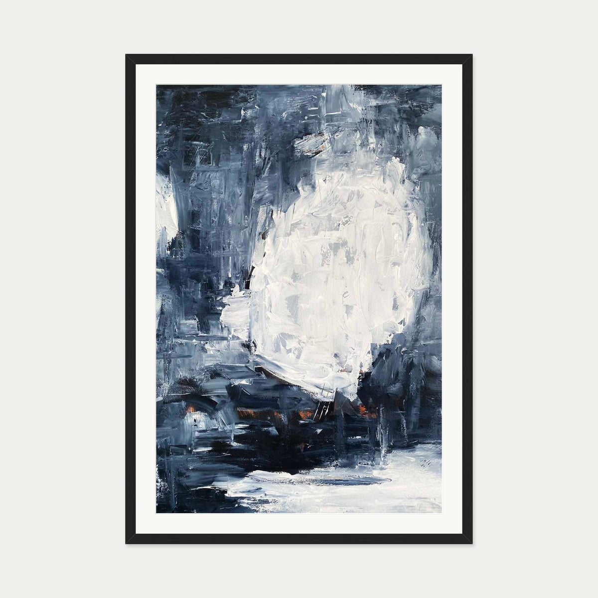 Abstract 510 Art Print — 70 x 100 cm — Black Frame