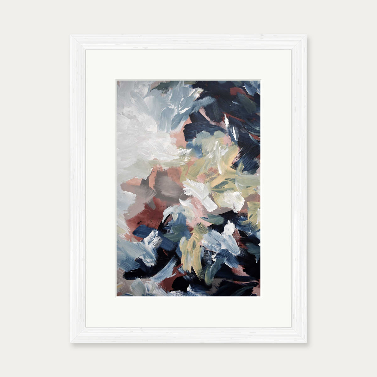 Abstract 511 Art Print — 30 x 40 cm — White Frame