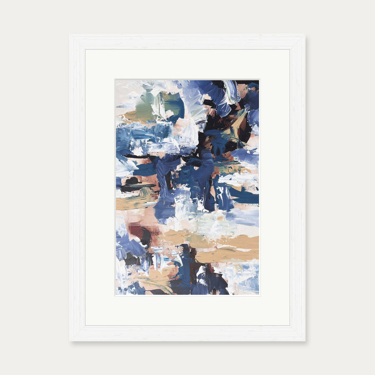 Abstract 516 Art Print — 30 x 40 cm — White Frame