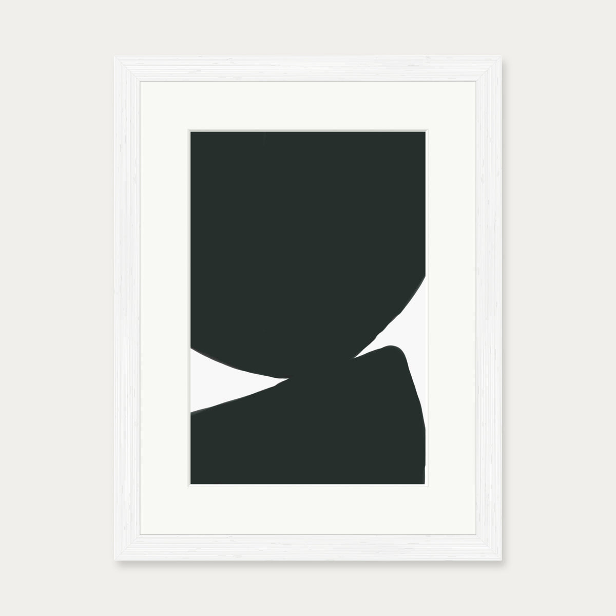 Abstract Circles 2 Art Print — 30 x 40 cm — White Frame