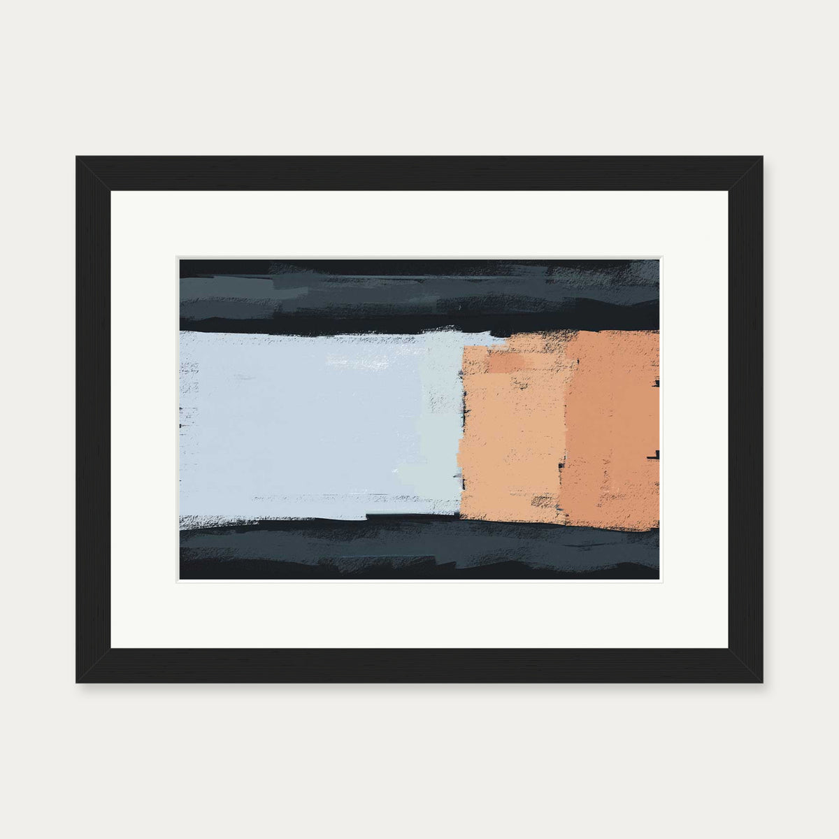 Abstract Colours Art Print — 30 x 40 cm — Black Frame