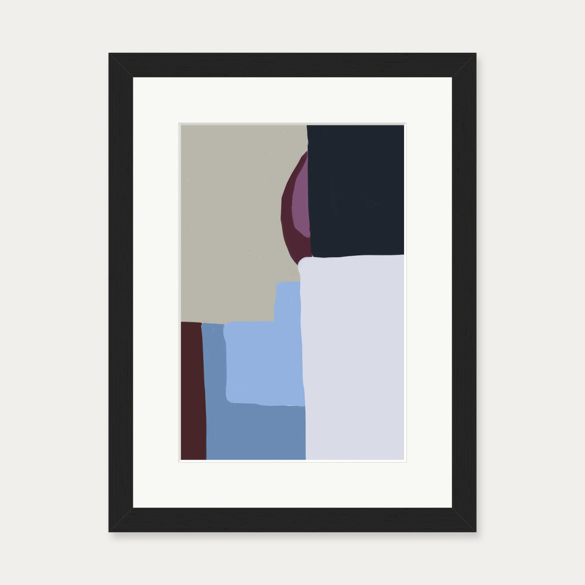 Abstract Geometry Art Print — 30 x 40 cm — Black Frame