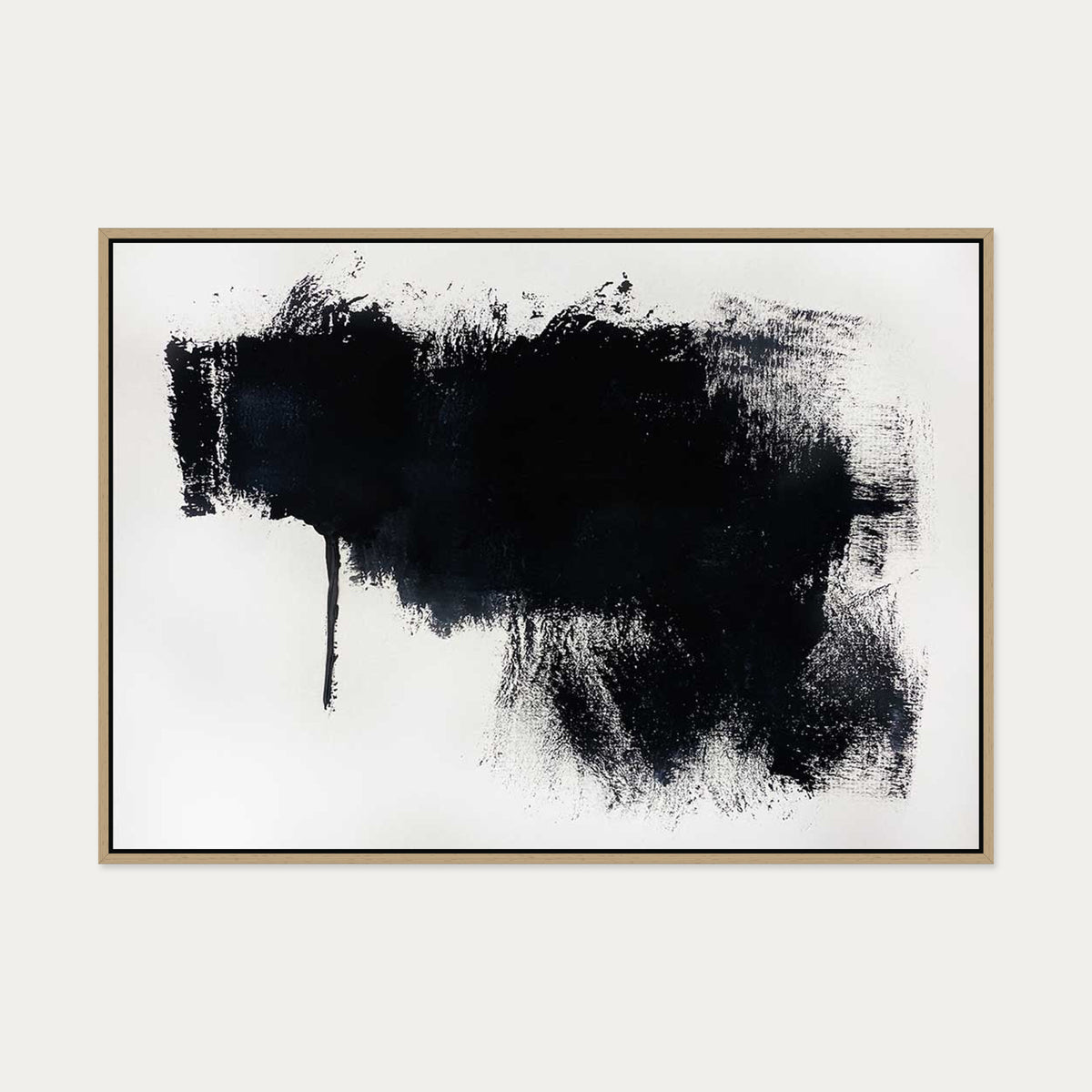 Abstract Illusions I Canvas Art — 70 x 100 cm — Oak Frame