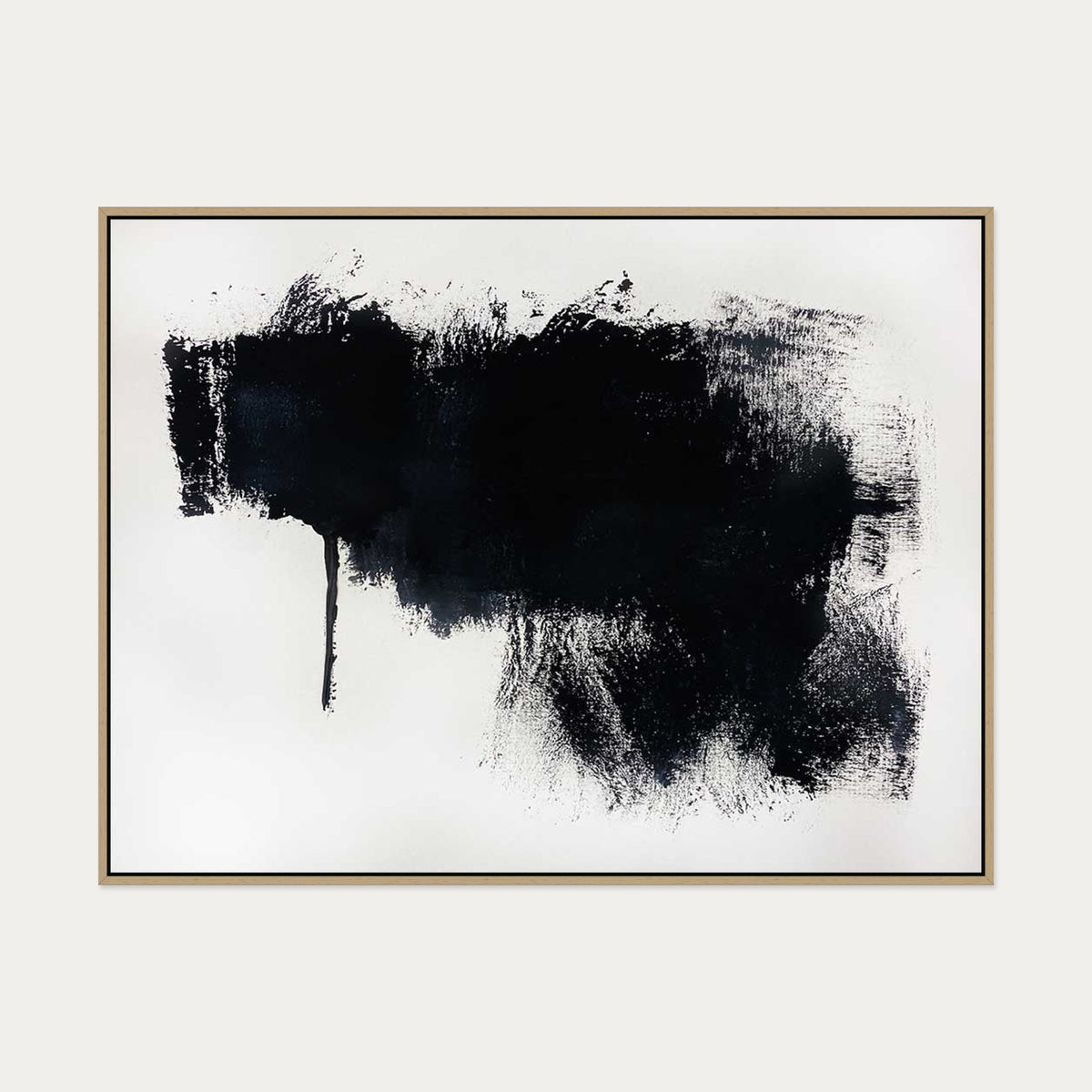 Abstract Illusions I Canvas Art — 90 x 120 cm — Oak Frame