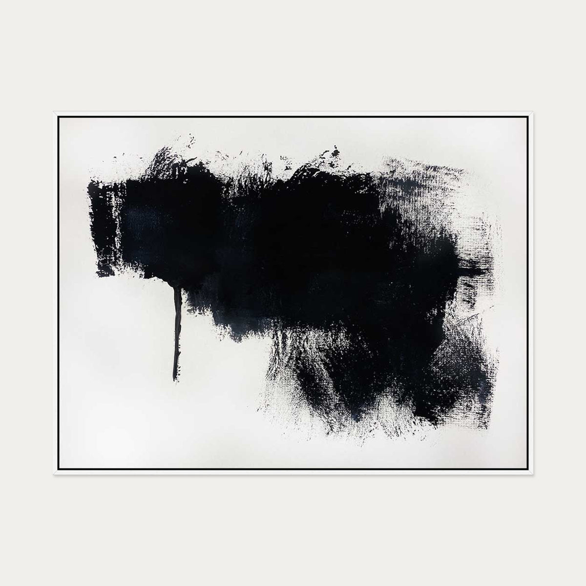 Abstract Illusions I Canvas Art — 90 x 120 cm — White Frame