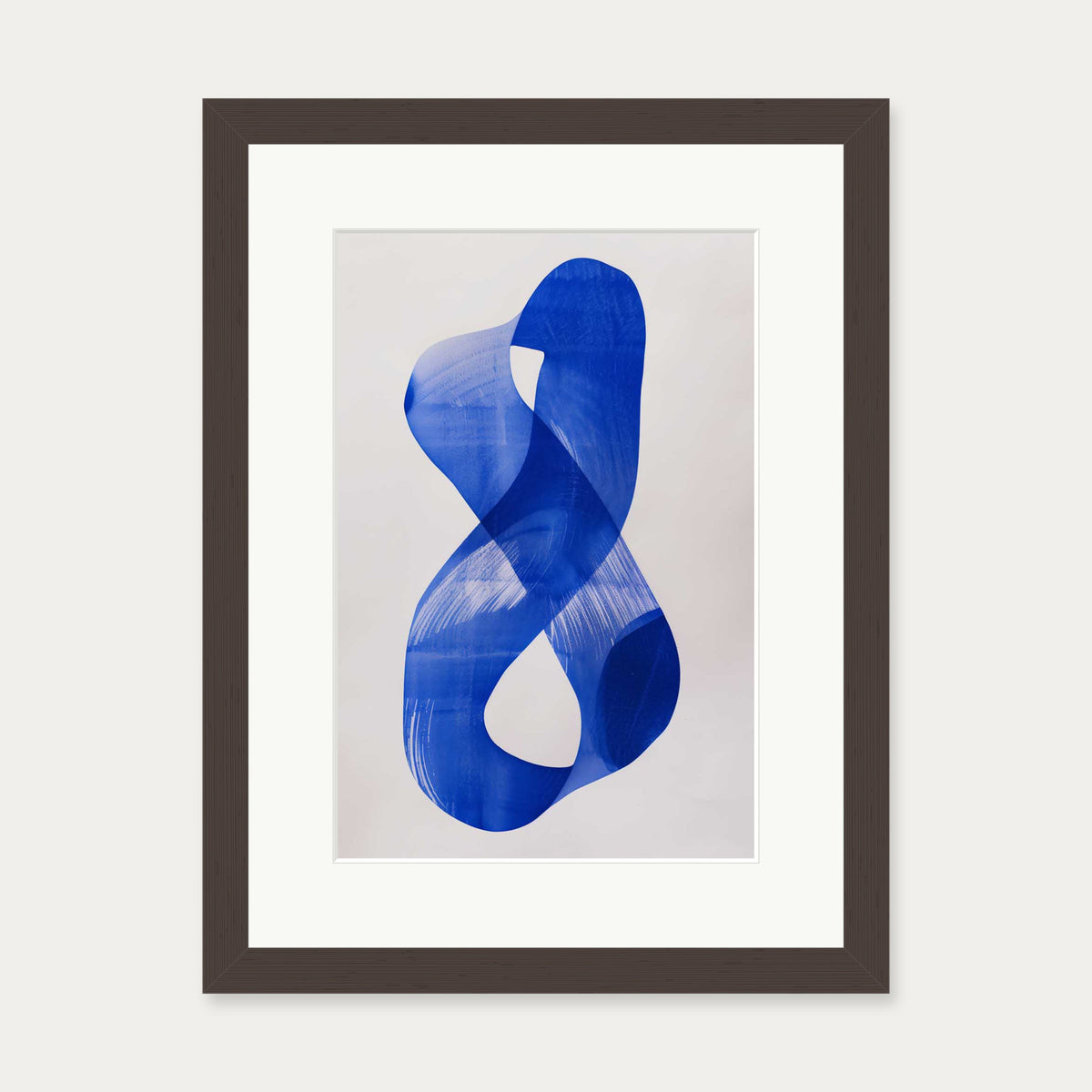 Abstract Infinity Wall Art — 30 x 40 cm — Brown Frame