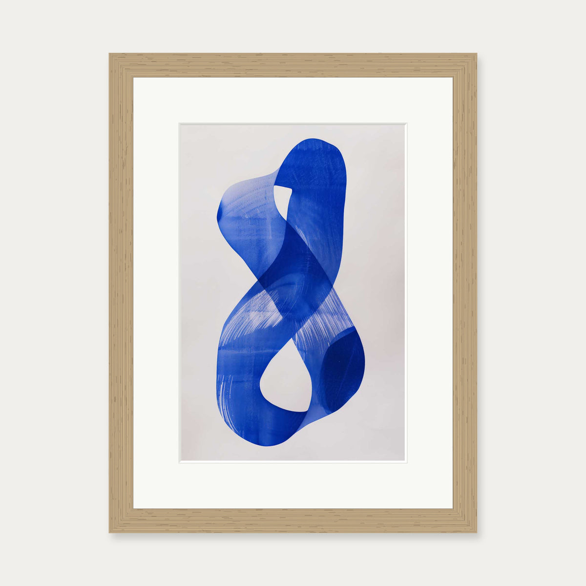 Abstract Infinity Wall Art — 30 x 40 cm — Oak Frame